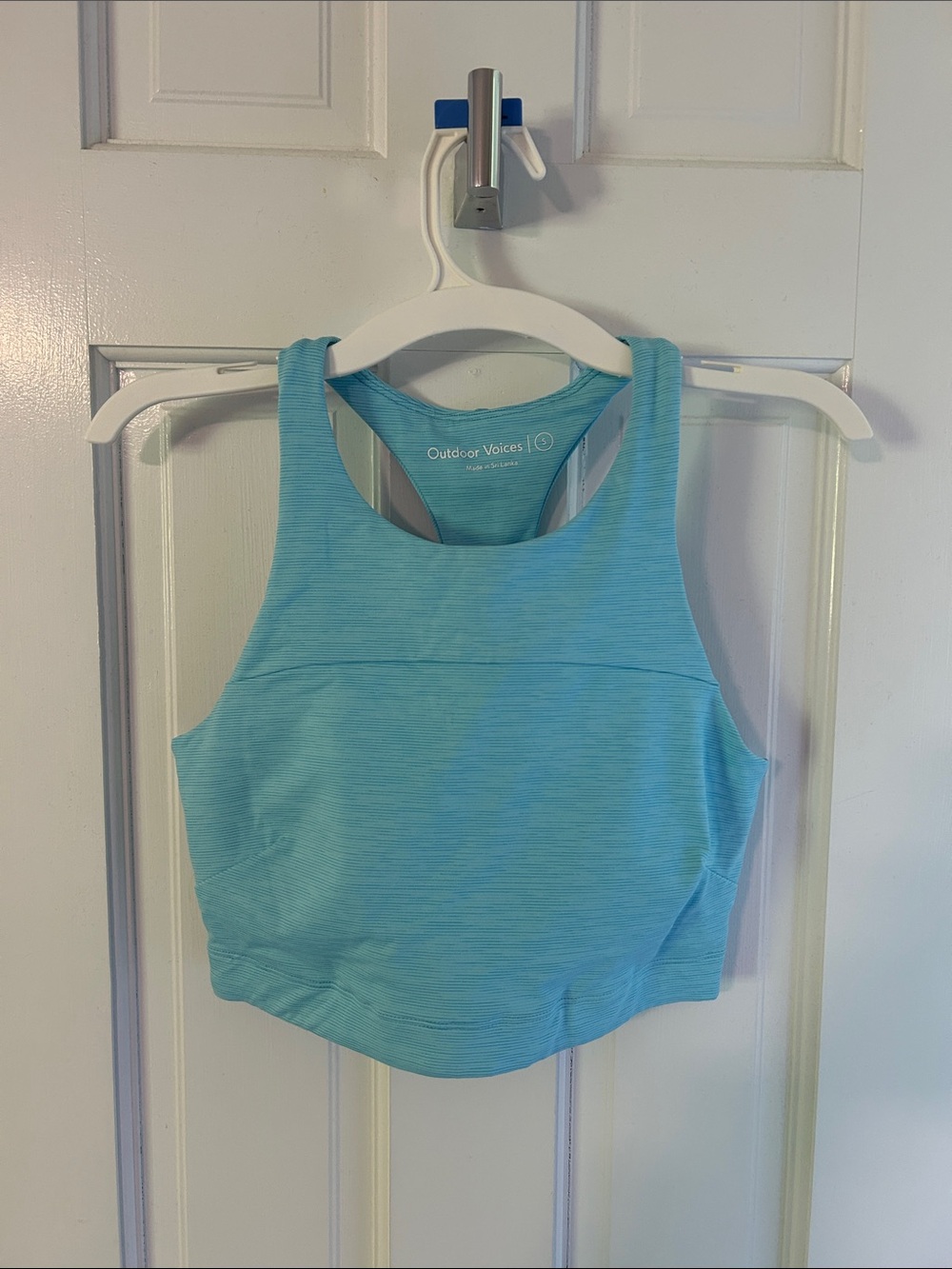 Brand New W Tags Outdoor Voices Teal Crop Sports Tank